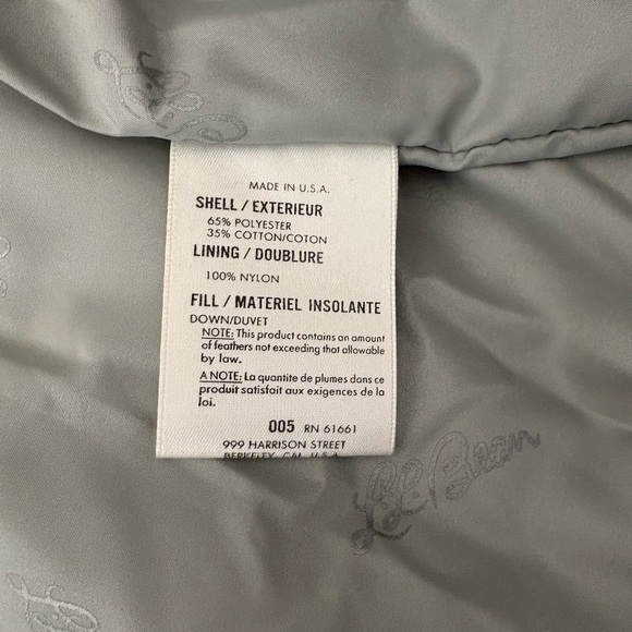 L.L. Bean Down Vintage Tan Jacket - Picture 4 of 4
